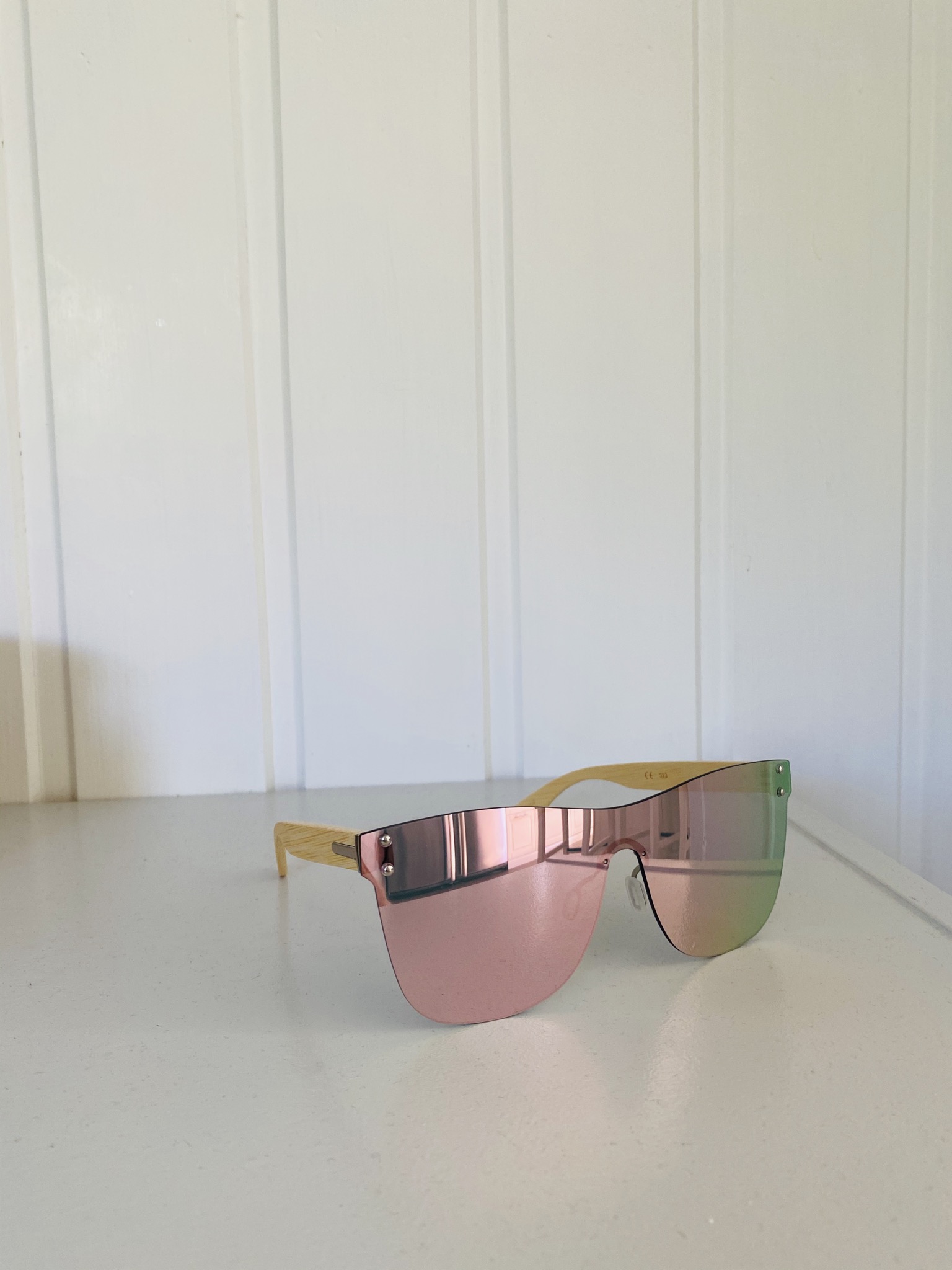 59°North Wheels frameless solglasögon roséguld/korall - 2