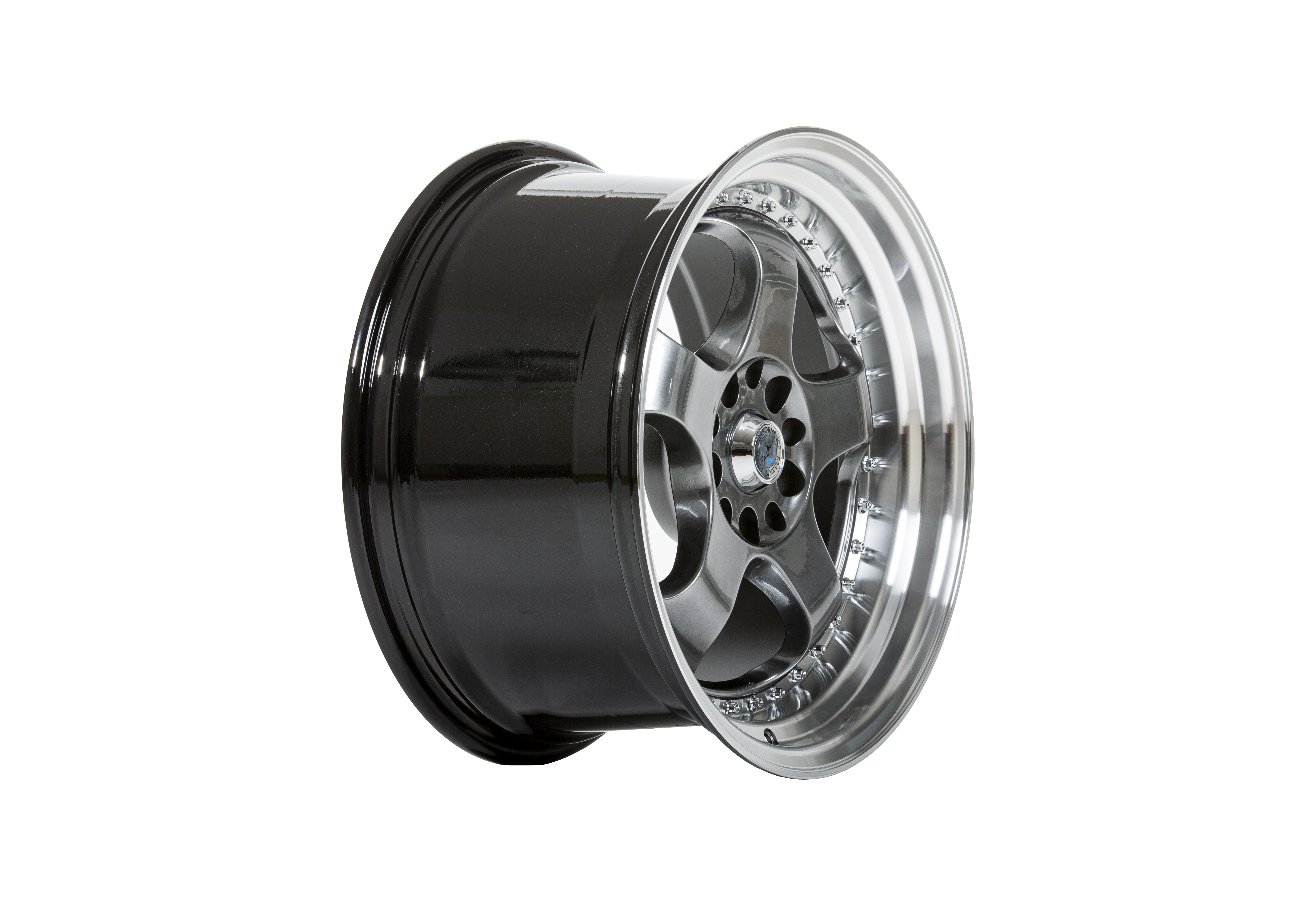 59°North Wheels D-002 9,5x18" ET20 5x114/5x120 Hyperblack/polerad kant - 3