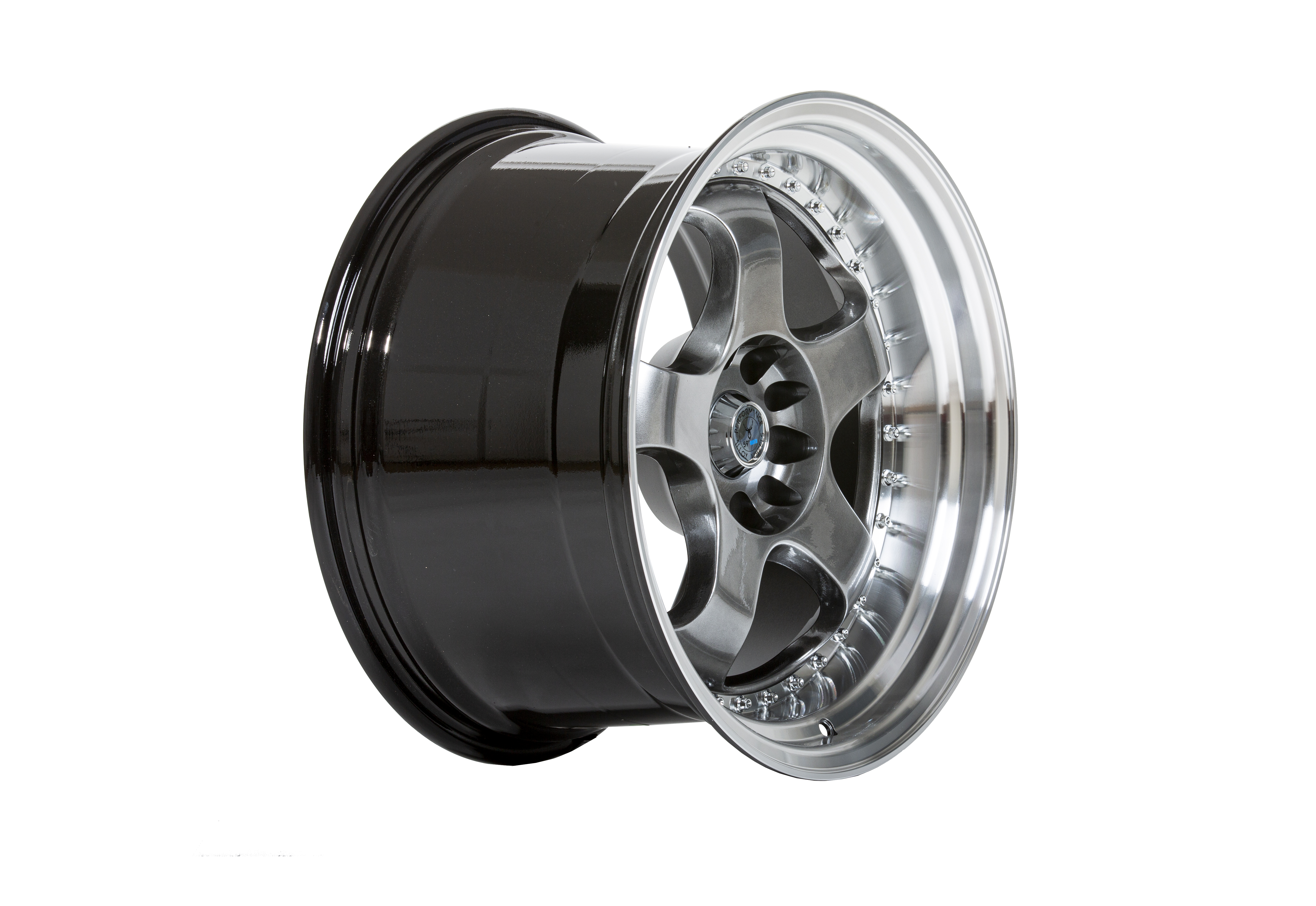 59°North Wheels D-002 10,5x18" ET15 5x114/5x120 Hyperblack/polerad kant - 3