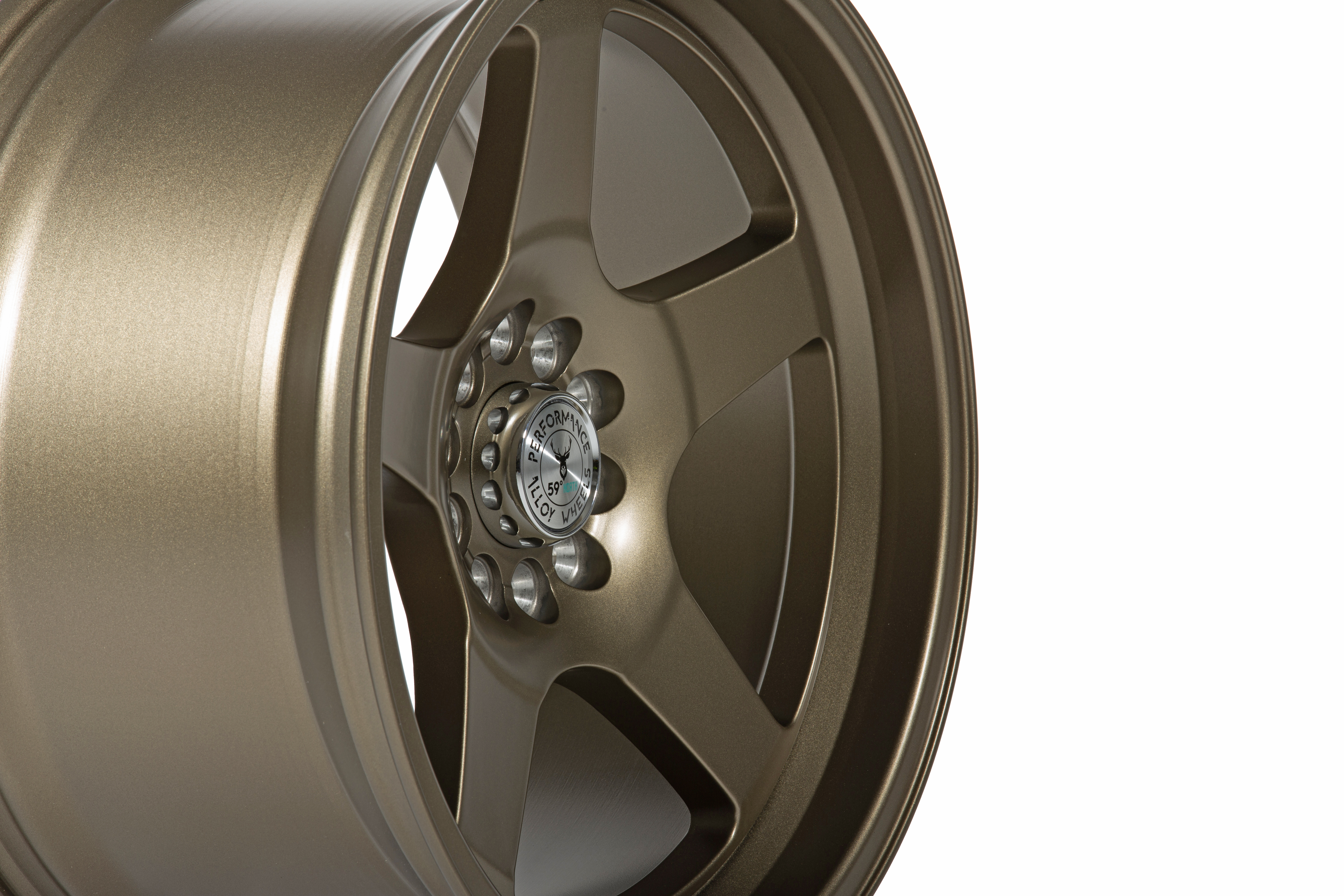 59°North Wheels D-004 9,5x18" ET20 5x114/5x120  Mattebronze - 4