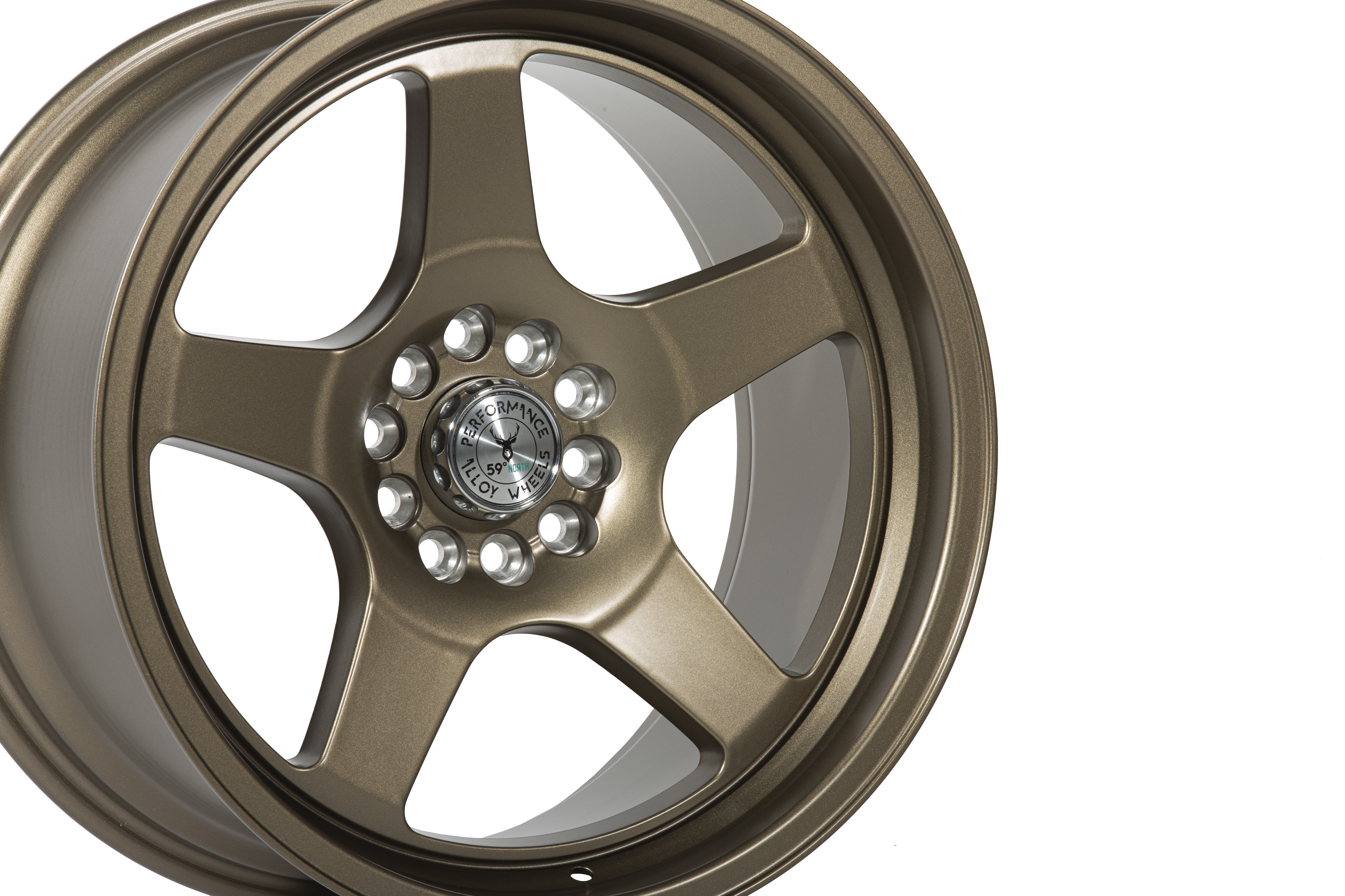 59°North Wheels D-004 9,5x18" ET20 5x114/5x120  Mattebronze - 2