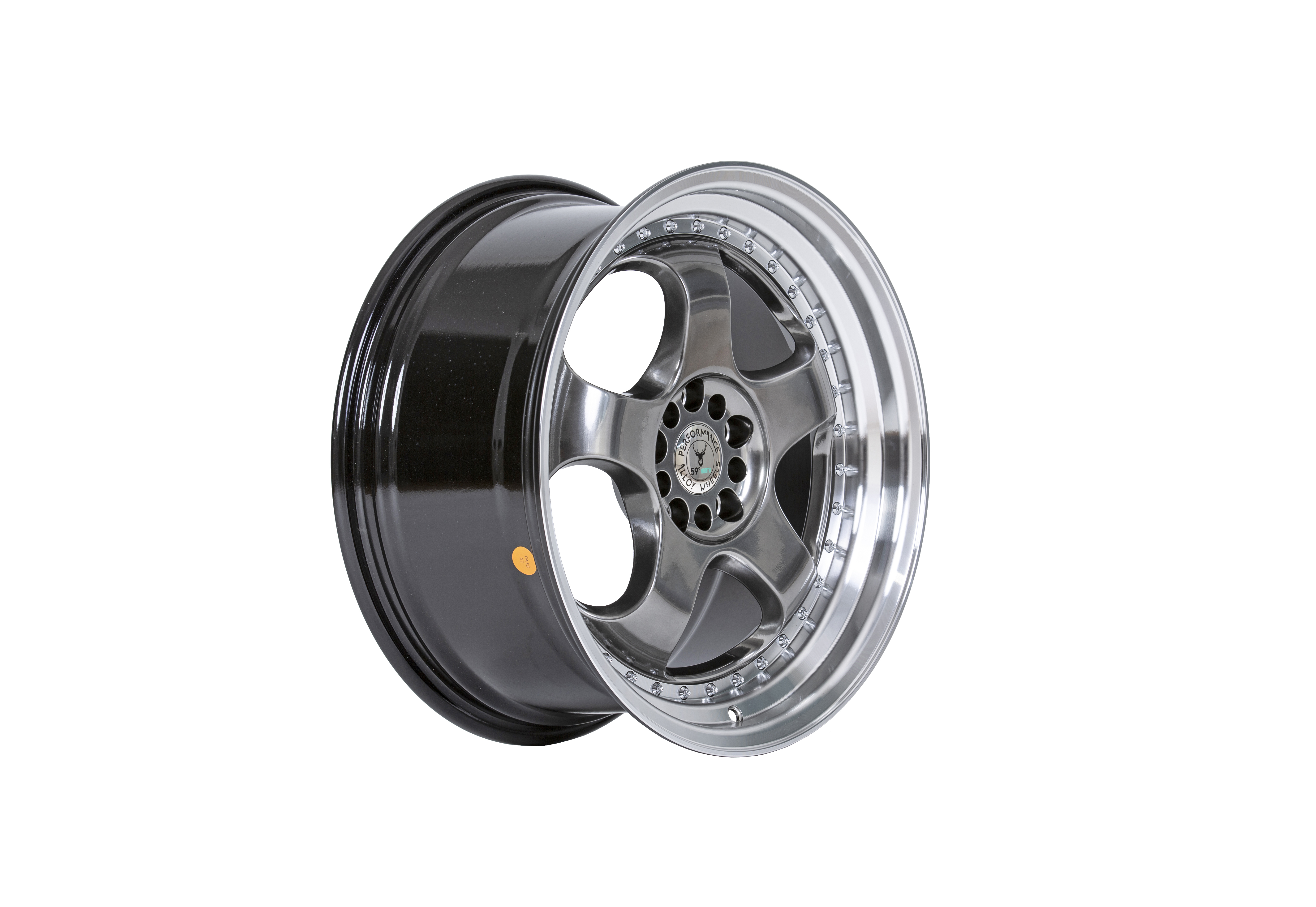 59°North Wheels D-002 8,5x18" ET35 5x114/5x120 Hyperblack/polerad kant