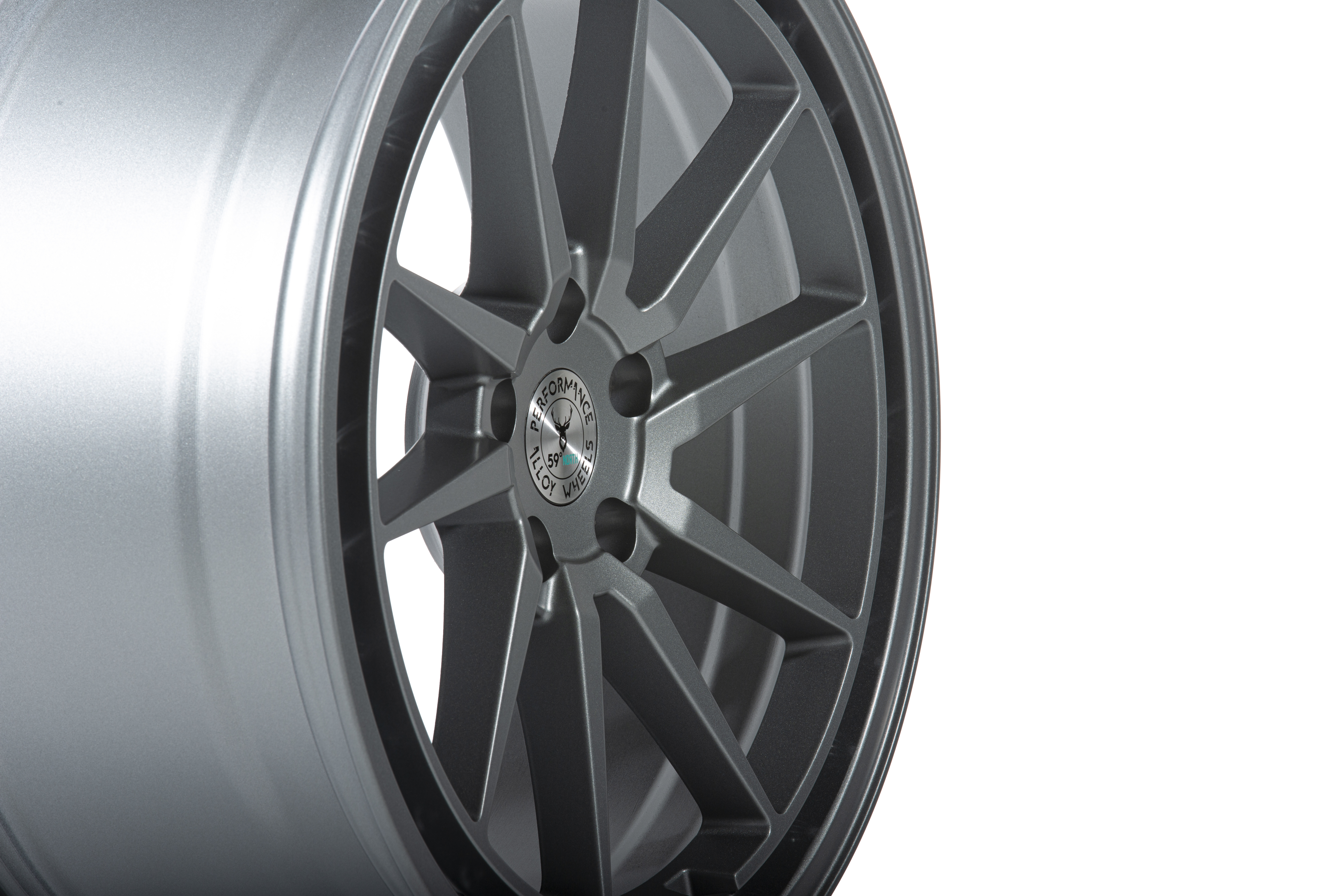 59°North Wheels S-001 8,5x19" ET38 5x108 full Matte gunmetal - 2