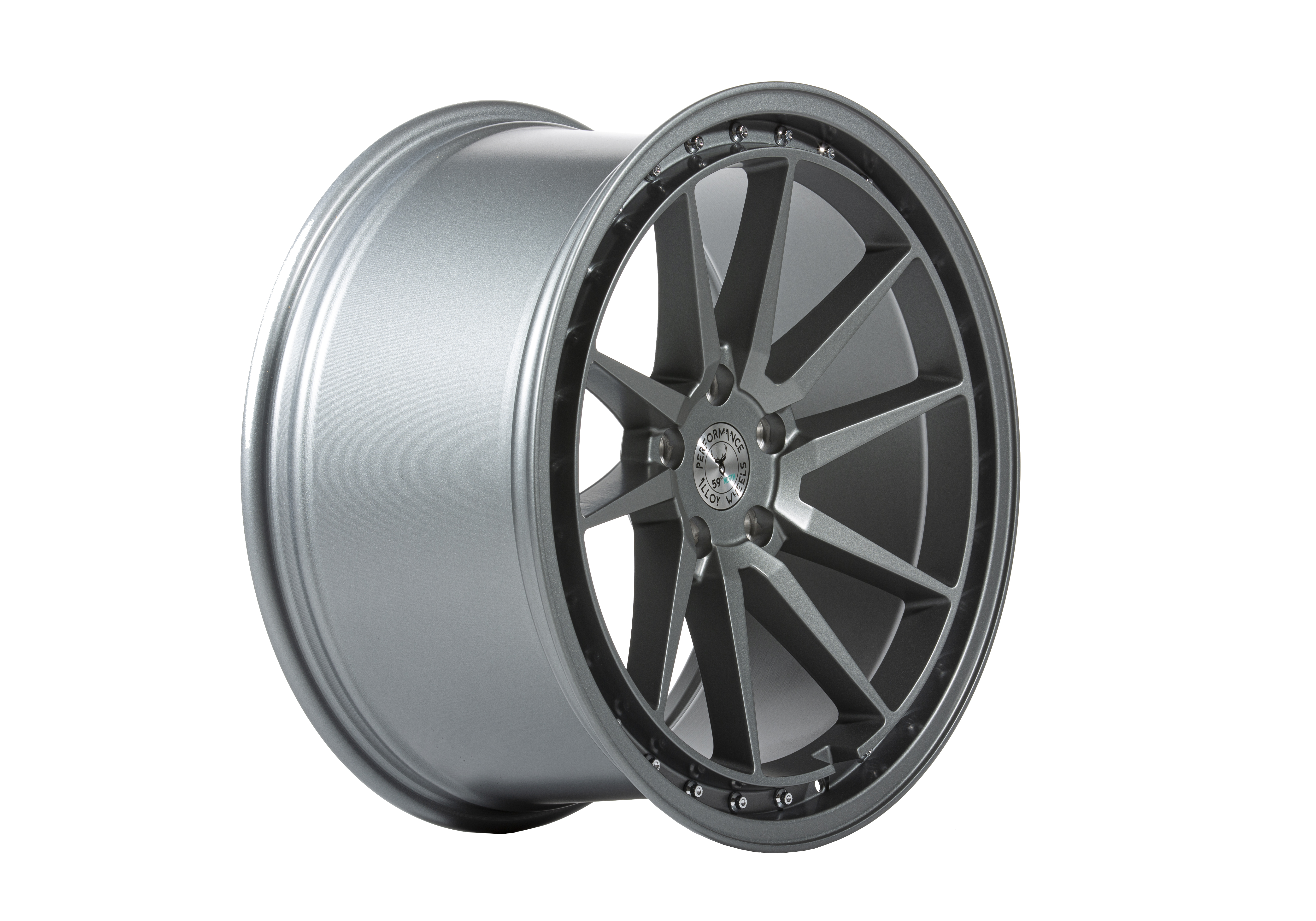 59°North Wheels S-001 9,5x19" ET40 5x108 full Matte gunmetal - 2