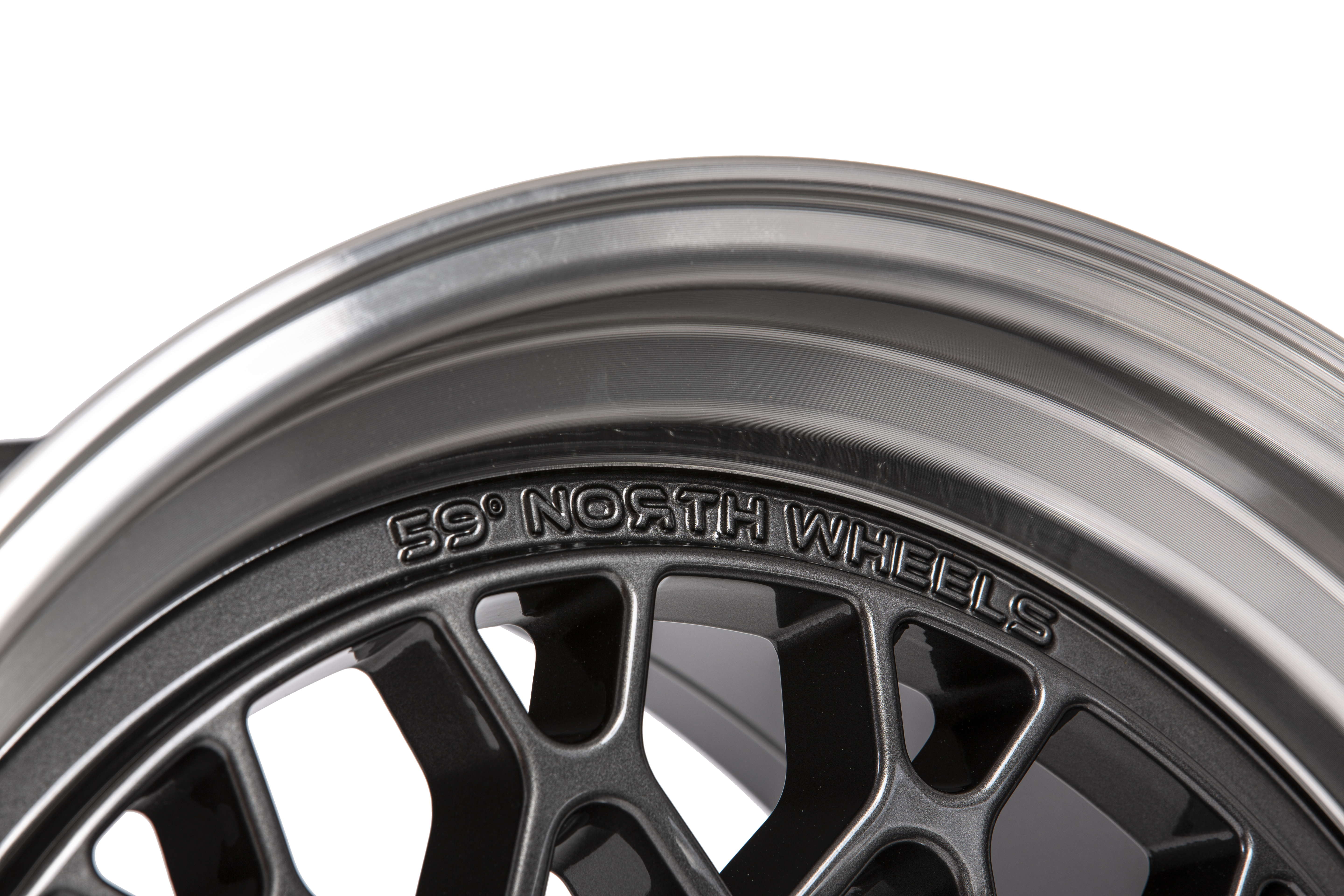 59°North Wheels D-008 9,5x18" ET22 5x100/5x108 Gunmetal/polerad kant - 4