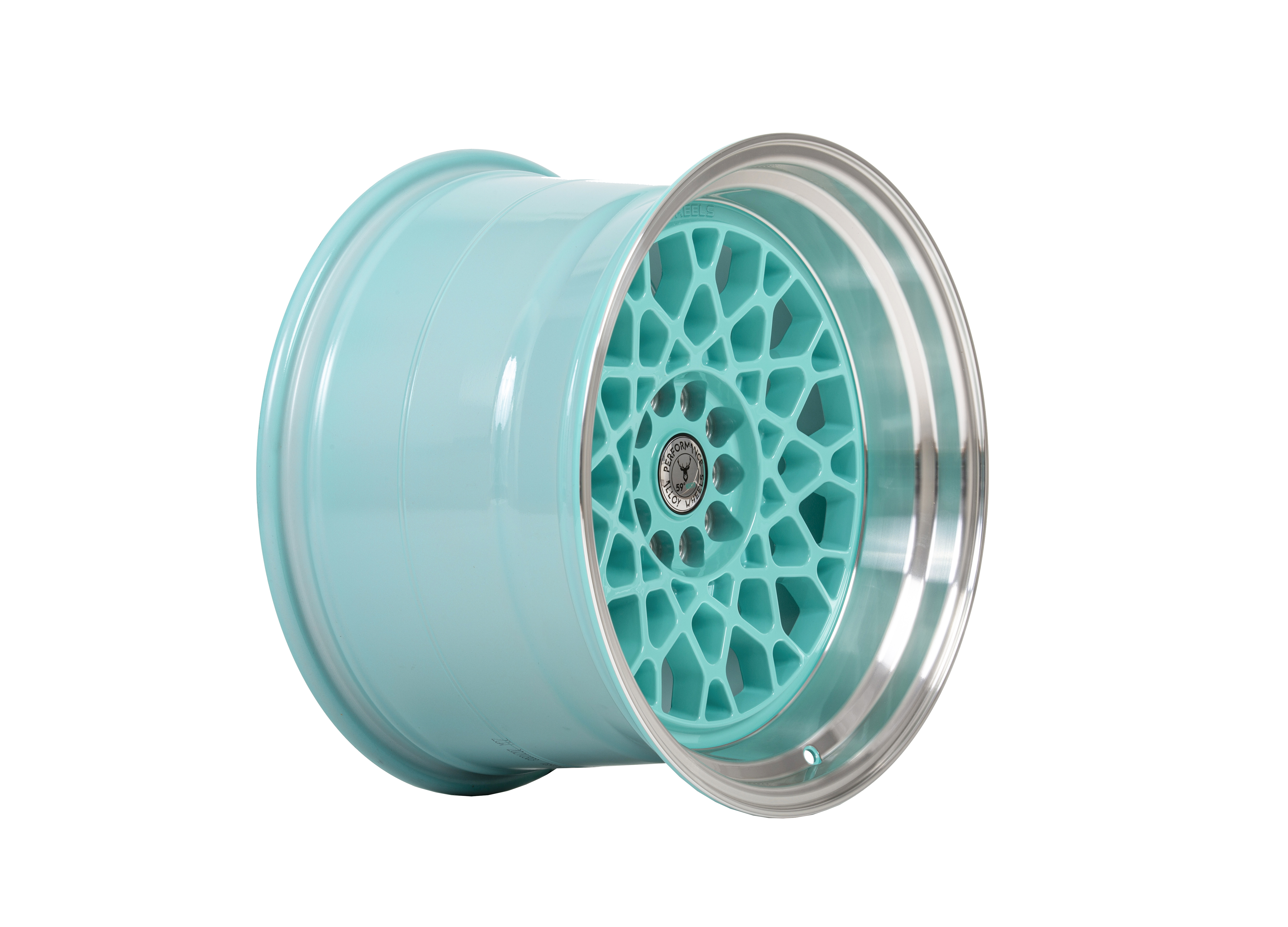 59°North Wheels D-008 11x18" ET8 5x114,3/5x120 turkos/polerad kant