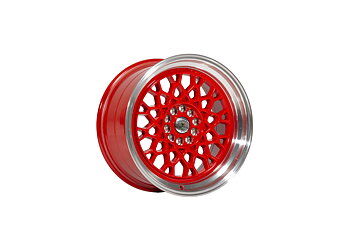 59°North Wheels D-008 9,5x18" ET22 5x114,3/5x120 röd/polerad kant