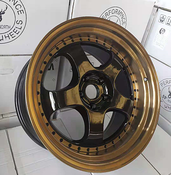 59°North Wheels D-002 8,5x18" ET35 5x114/5x120 blanksvart/bronze kant