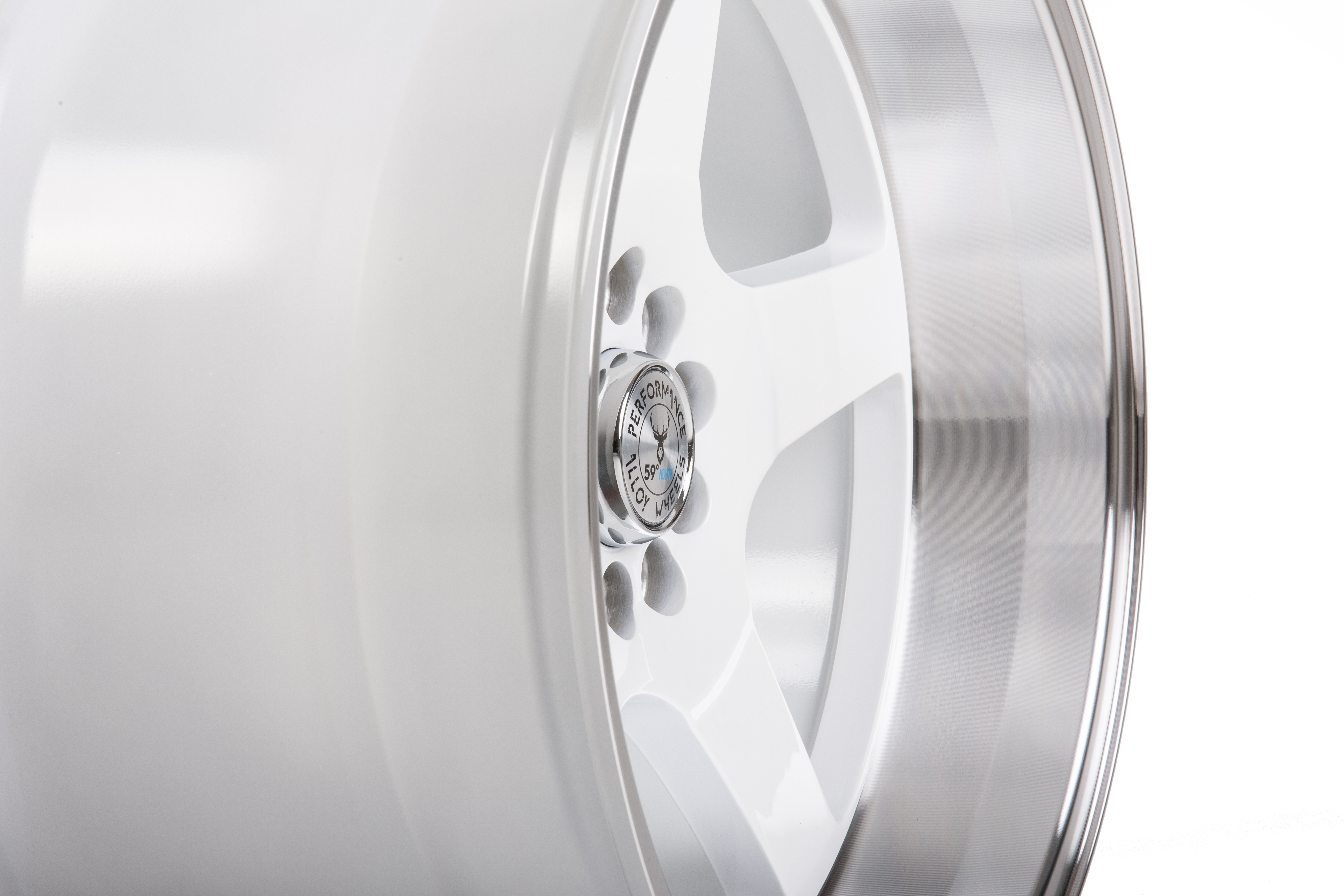 59°North Wheels D-004 10,5x18" ET25 5x114/5x120 white/polished lip - 4