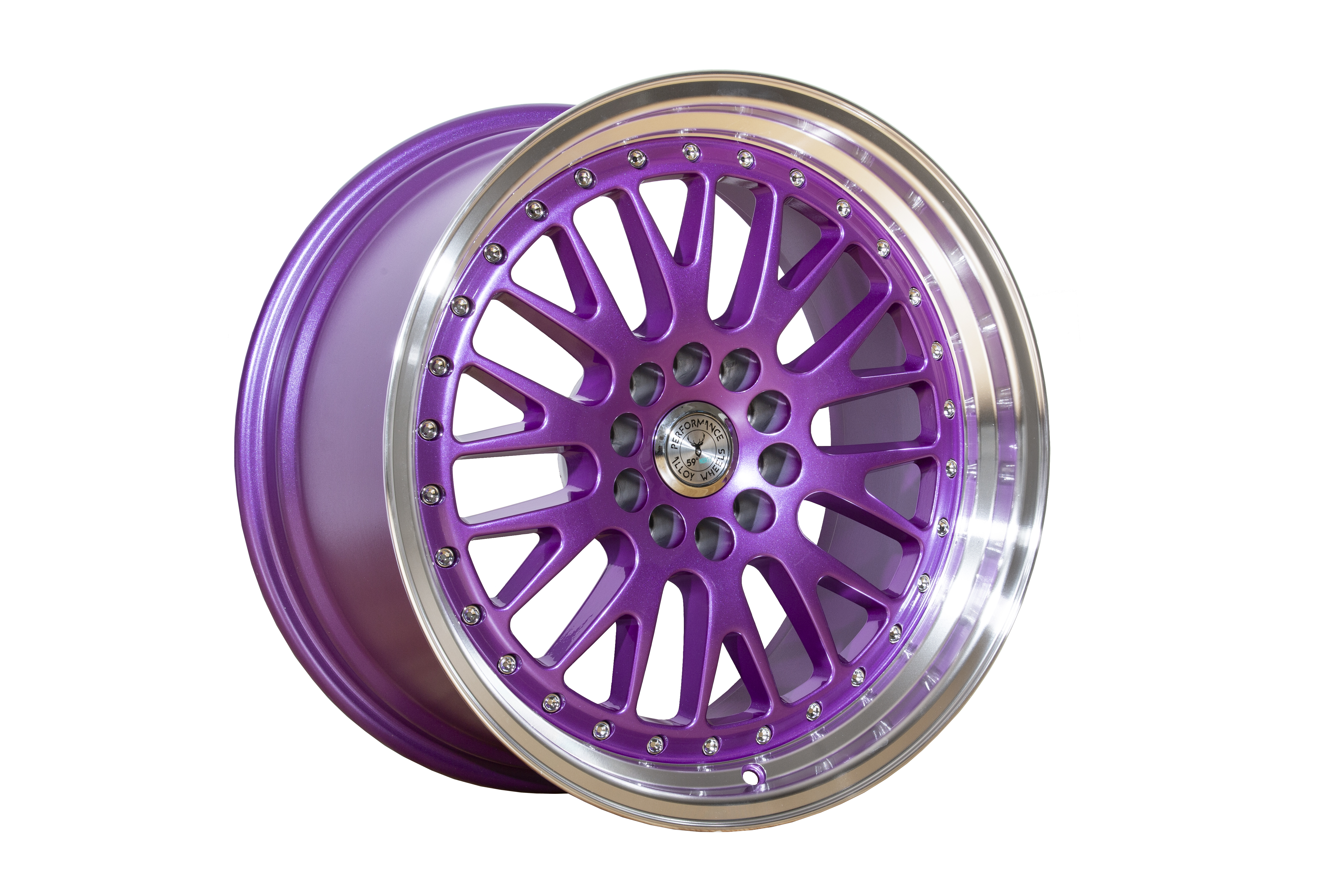 59 North Wheels D-003 9,5x18" ET20 5x114/5x120 Candy purple/polished lip