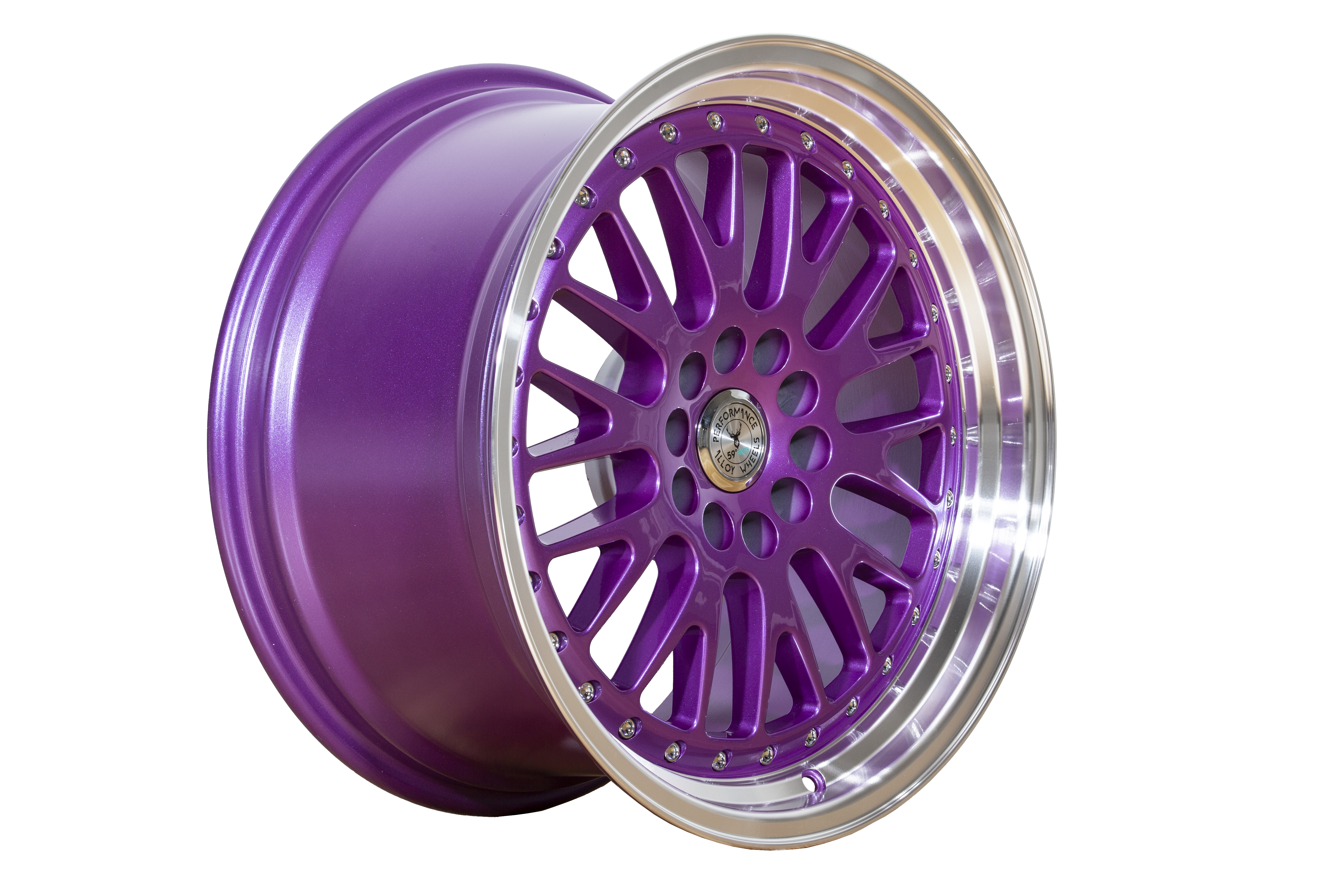 59 North Wheels D-003 9,5x18" ET20 5x114/5x120 Candy purple/polished lip - 2