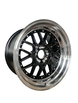 59°North Wheels D-010 9x18" ET25 5x114,3/5x120 Blanksvart/polerad kant