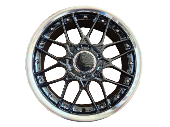 59°North Wheels D-010 10x18" ET25 5x114,3/5x120 Blanksvart/polerad kant - 2