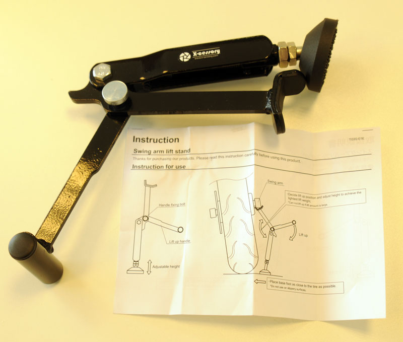 XC Swing Arm Lift Stand for lubricating chains on road bikes - 2