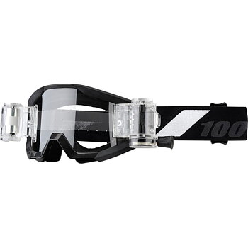 100% Crossglasögon Junior Strata Roll-Off Black/White