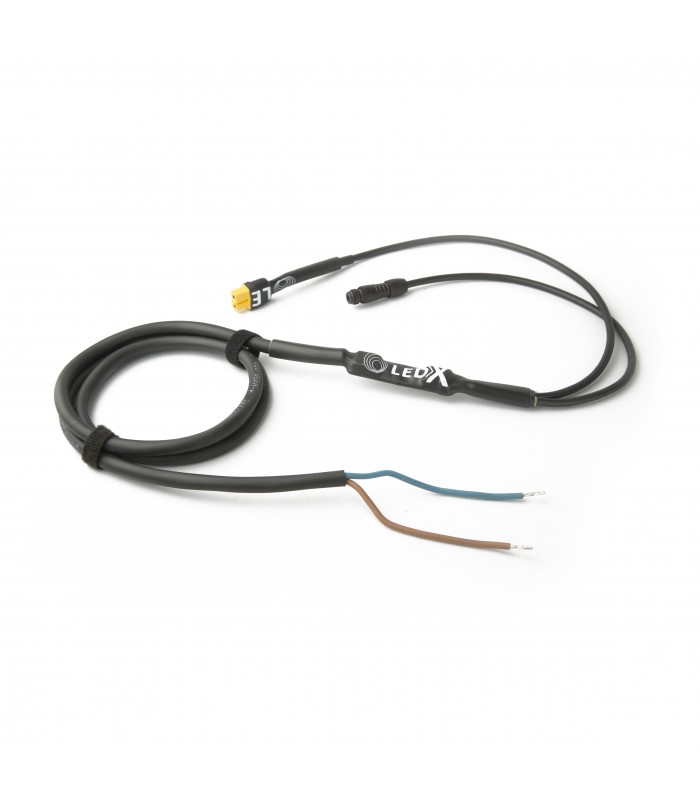 LEDX Skyddsskabel (MC-kabel) dubbel med 1 XT60 +1 LEDX