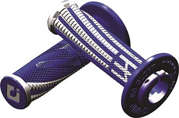 ODI Emig Racing Grips Pro V2 Blue/White