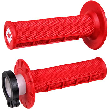 ODI V2 MX Lock-On Half-Waffle Red