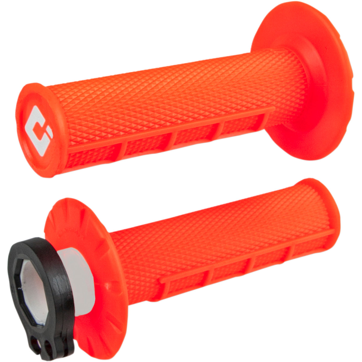 ODI V2 MX Lock-On Half-Waffle Flo Orange