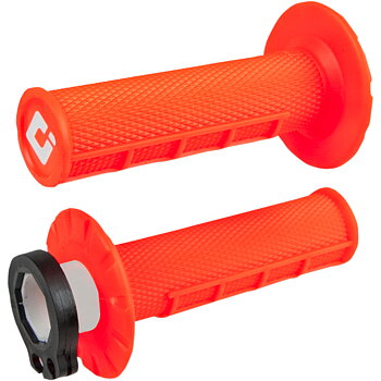 ODI V2 MX Lock-On Half-Waffle Flo Orange
