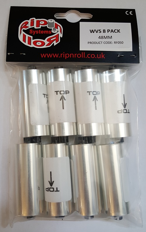 RNR Platinum/Colossus Roll-Off Rullar 8-Pack 48mm