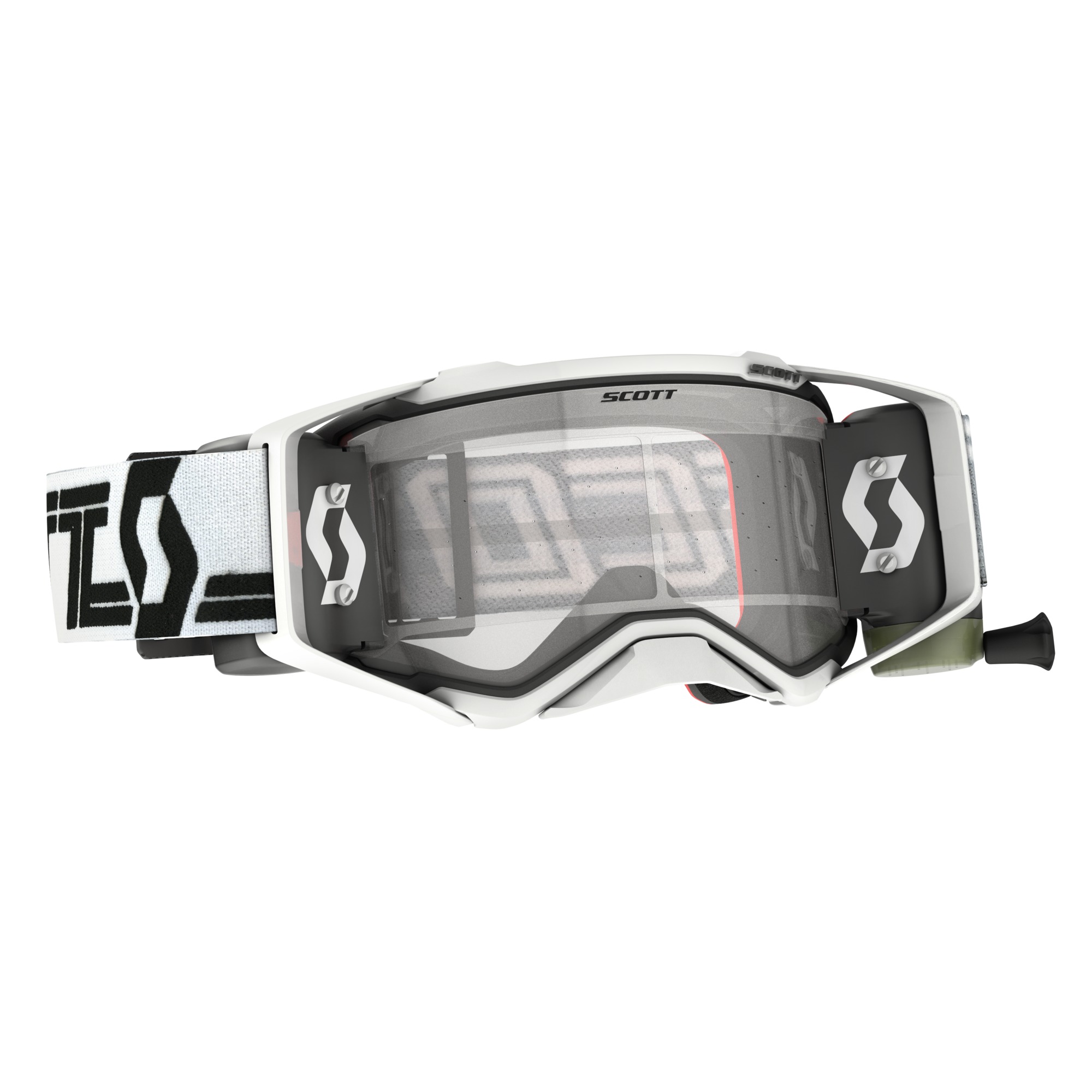 Scott Prospect Super Roll-Off Crossglasögon White/Black