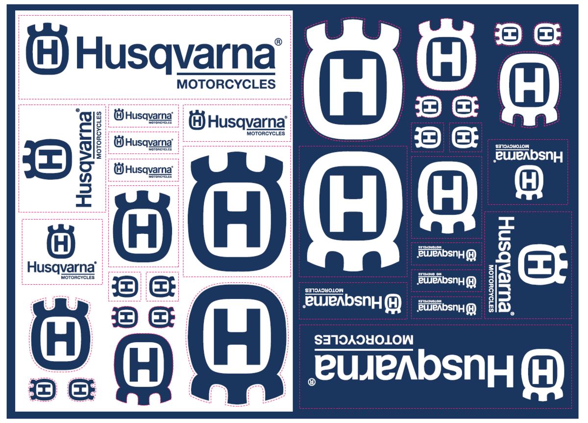 Husqvarna Sticker Sheet