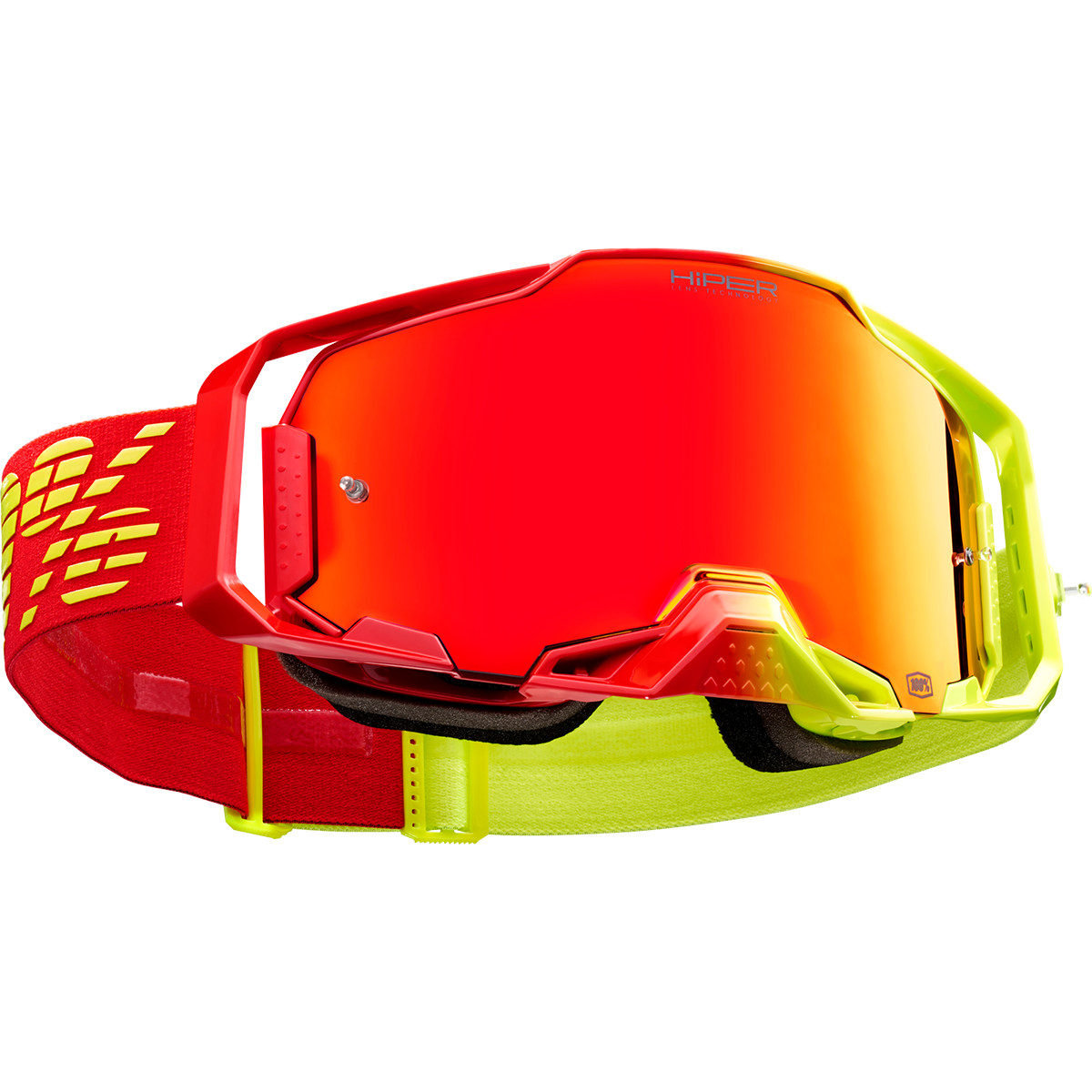 100% Crossglasögon Armega Solaris Yellow/Red - 2