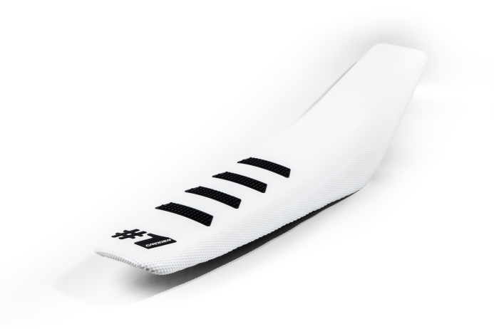OneGripper Mx/Enduro Sadelöverdrag Vit - Ribbed