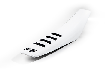 OneGripper Mx/Enduro Sadelöverdrag Vit - Ribbed