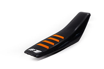 OneGripper Mx/Enduro Sadelöverdrag Svart/Orange - Ribbed