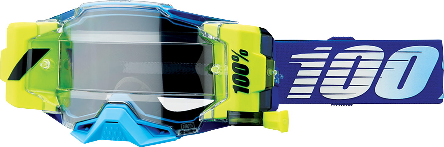 100% Crossglasögon Armega Forecast Roll-Off Yellow/Blue