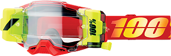100% Crossglasögon Armega Forecast Roll-Off Yellow/Red