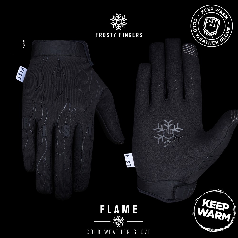 Fist Frosty Fingers Neopren Crosshandskar Black Flame - 2