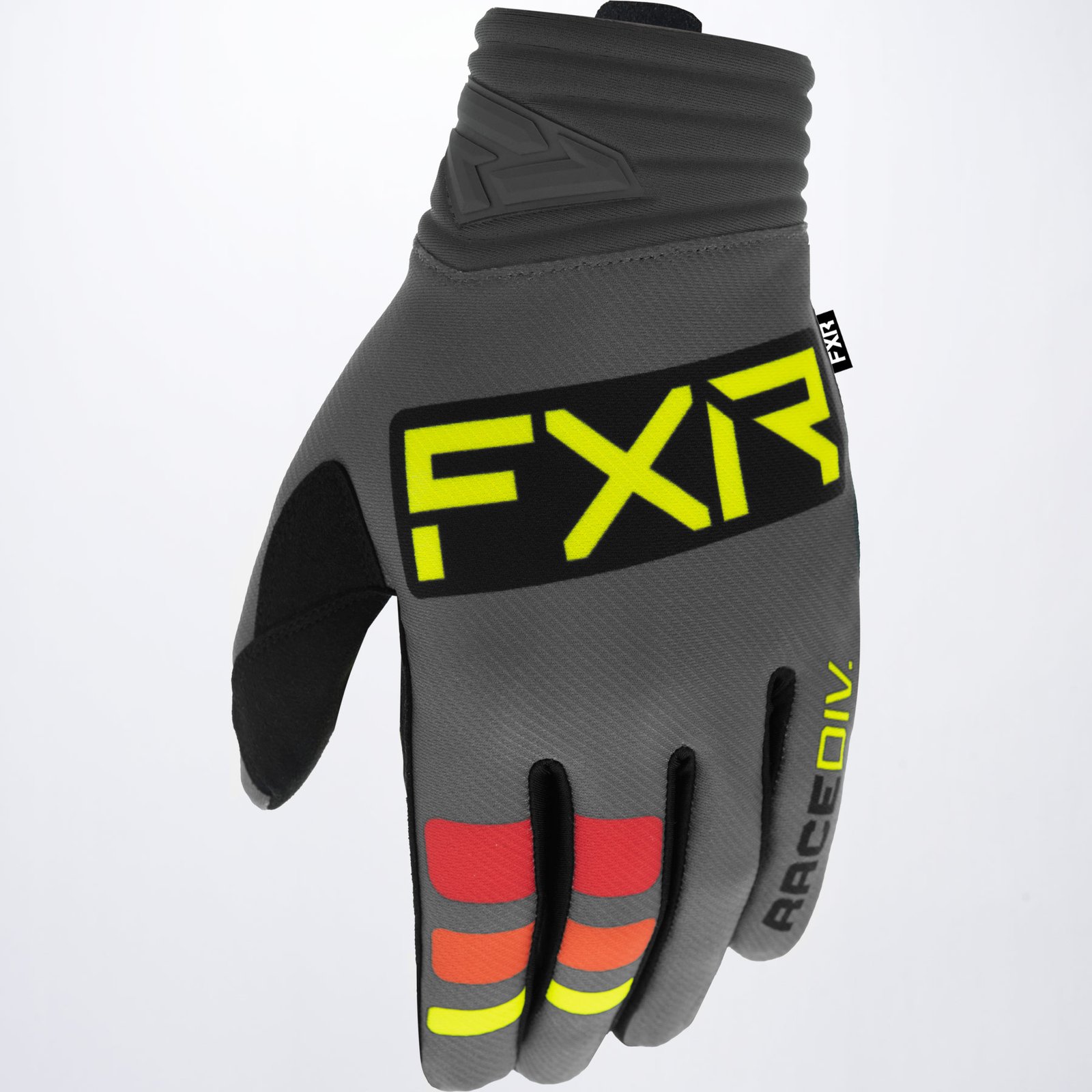 FXR Prime MX Crosshandskar Grey/Black/Hi Vis