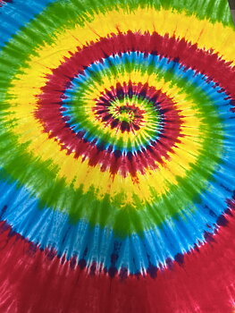 Batik Spin Rainbow Clear - Trikåtyg