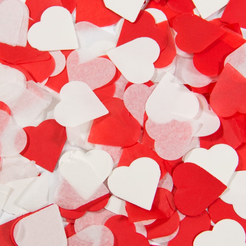 Party Popper Love Hearts, 28 cm - 2