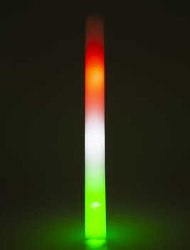 Foam stick with LED light, 48cm (red, white, green)