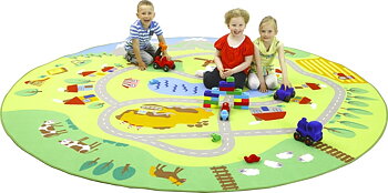 Rug for Kids, City and the River, 300 cm