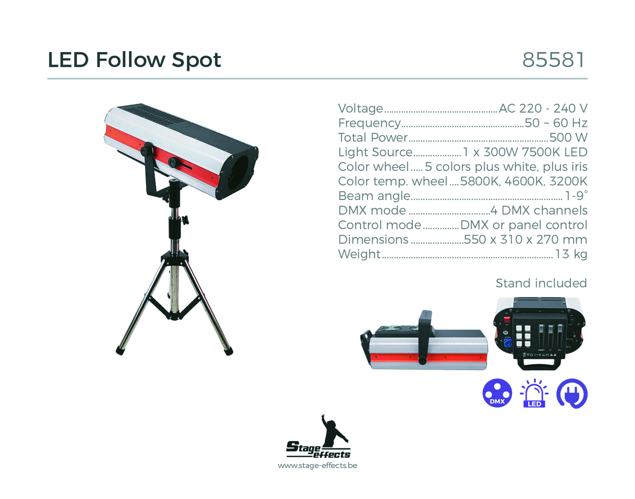 Followspot LED (300X+STAND) - 2