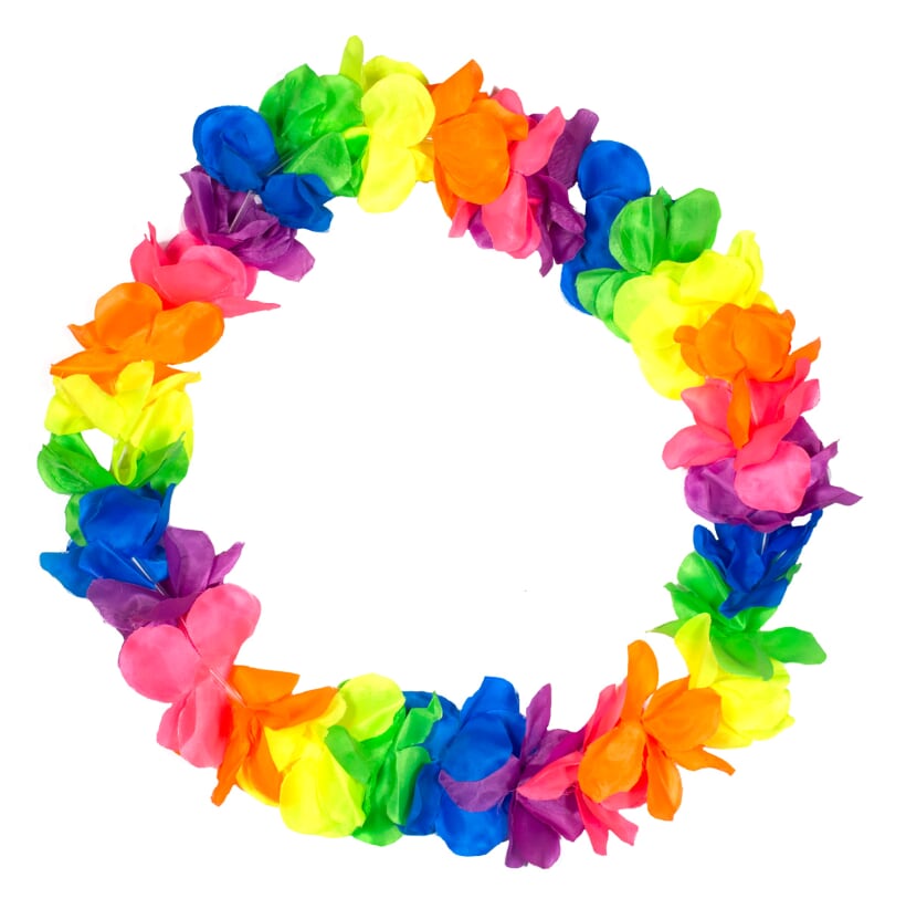 Hawaii-krans i neonfarver