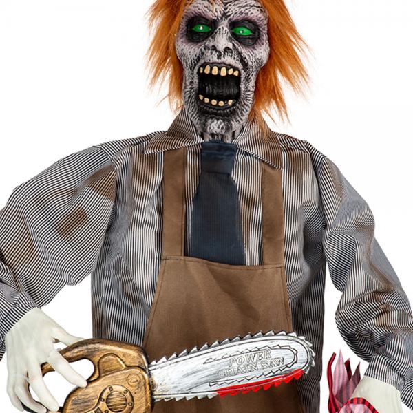 Stående zombie med motorsag (183 cm) - 2