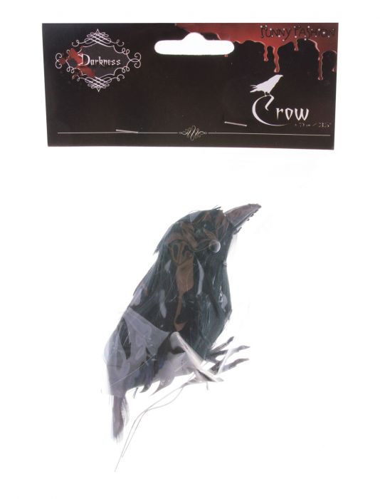 Realistic Crow, 9cm black  - 2