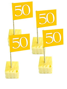 Cocktailflagga 50 år - 50-pack