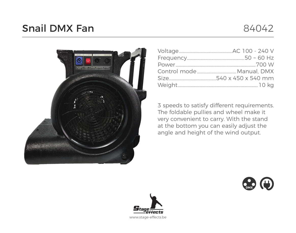DMX-vifte 700 W - 2