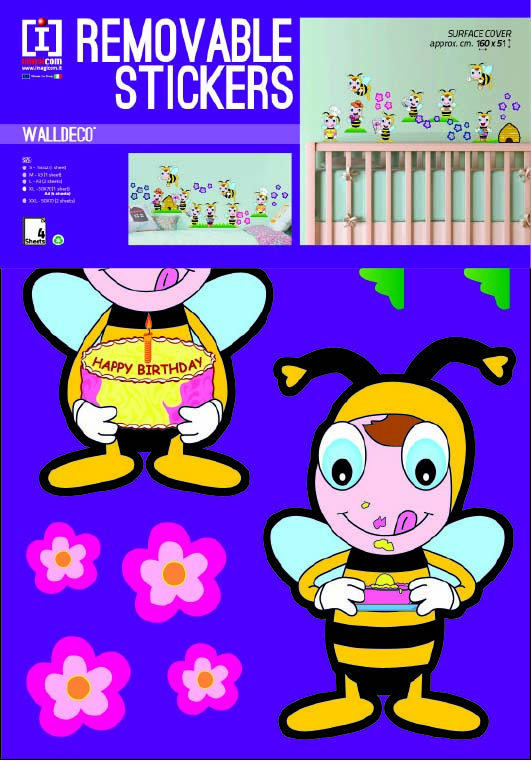 Bees wallsticker