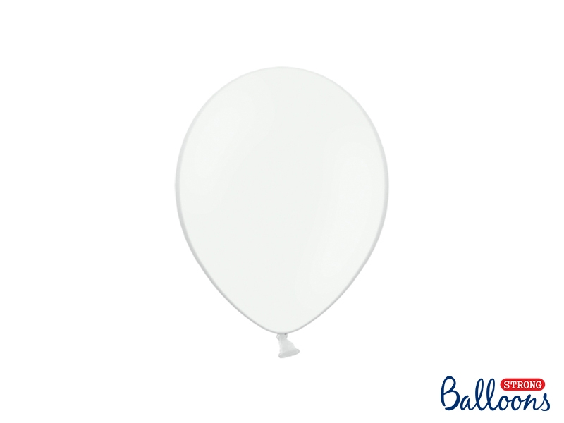Ballonger Vit, 23 cm (50 st)