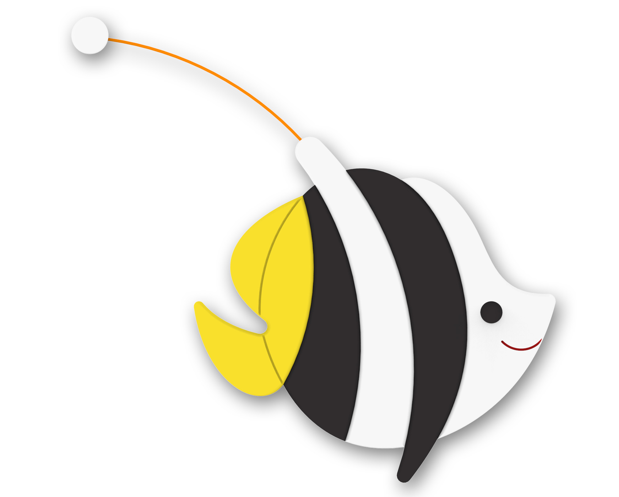 Dekoration - fisken Leah (65 cm) - 2