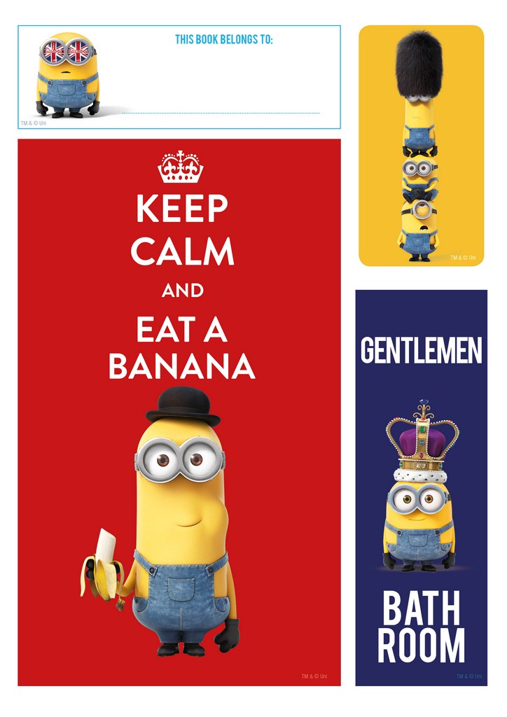 Minions Room Boy, wallsticker - Keep Out