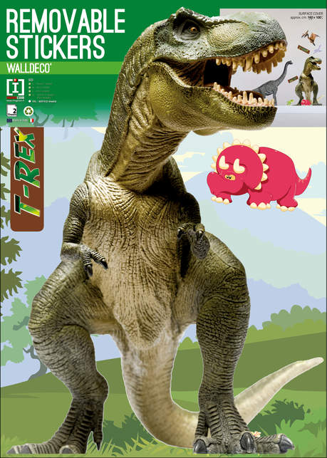Vægklistermærke Dinosaurer T-Rex